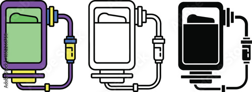 Three rectangular containers with colored liquids and connecting pipes in a scientific setup