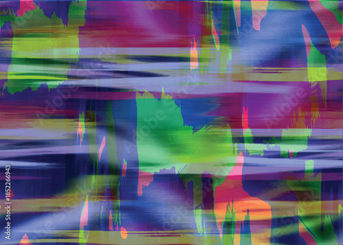 Full Seamless modern watercolor bands with dripping brush texture. Abstract stripe print background for fashion fabric, activewear, swimwear, wallpaper and home decor. High impact surface pattern.