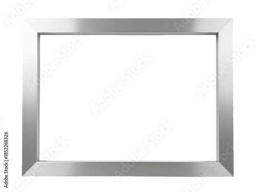 A decorative silver picture frame sits on a white background, ready for displaying photos or artwork
