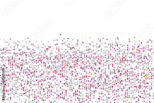 Multicolor dotted background, colorful vector texture with circles. Glitter abstract illustration with blurred drops of rain. Pattern for ads, web page, wallpaper, poster, banner. Copy space.