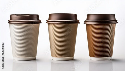 Wallpaper Mural Coffee Paper Cup Mockup Isolated On White Torontodigital.ca