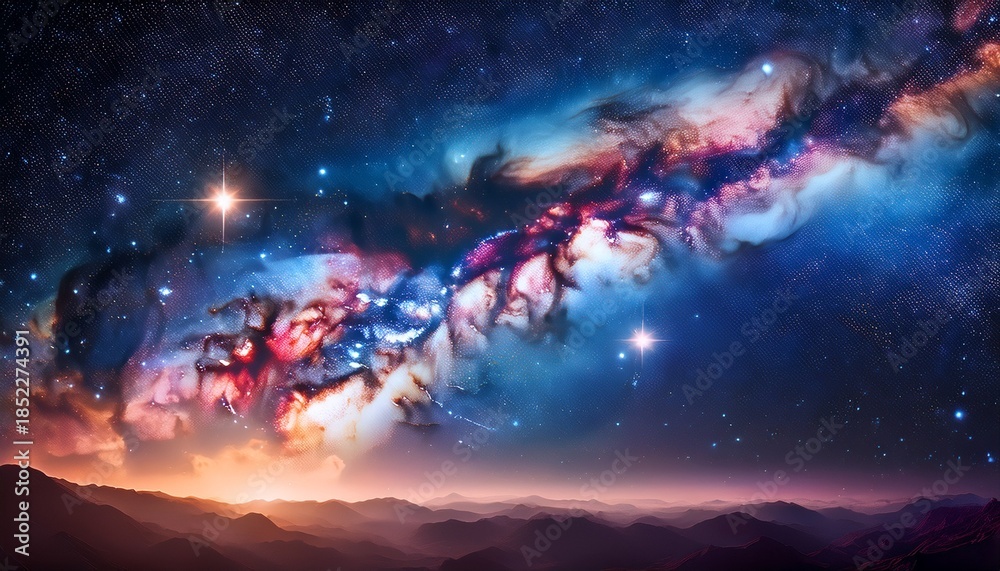 Fototapeta premium Nebula On A Background Of Outer Space