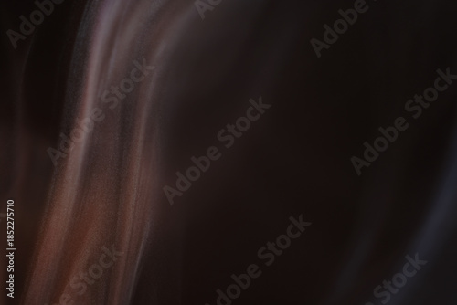 Macro of toxic particles produce by smoking and release to the air