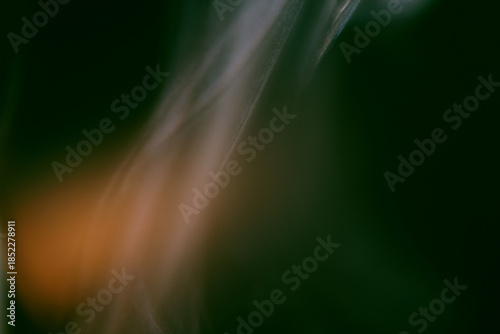 Macro of toxic particles produce when smoking the cigarette release to the air