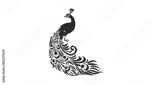 peacock vector illustration