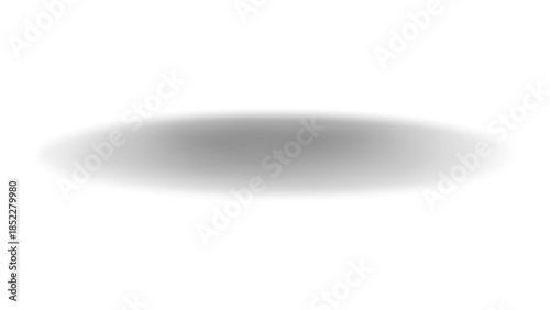 Vector silhouette of shadow oval