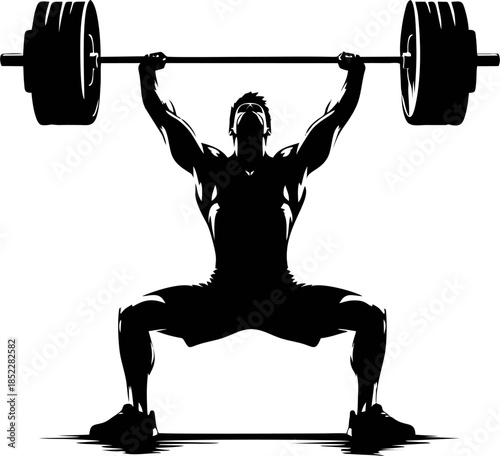 Squat Ritual – Strength Training Vector EPS