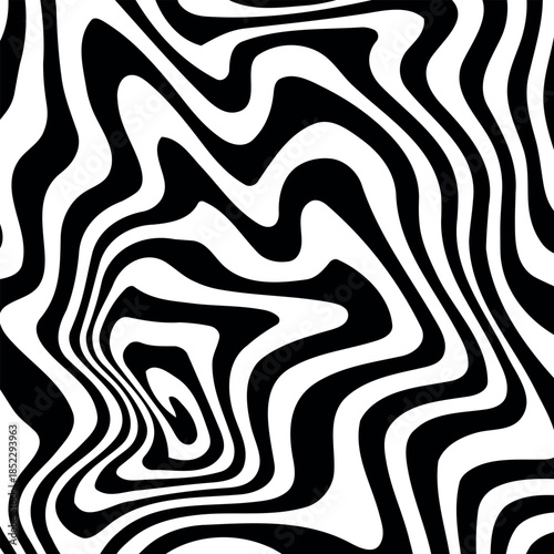 Swirl hypnotic black and white spiral. Monochrome abstract background. Vector flat geometric illustration.Template design for banner, website, template, leaflet, brochure, poster.