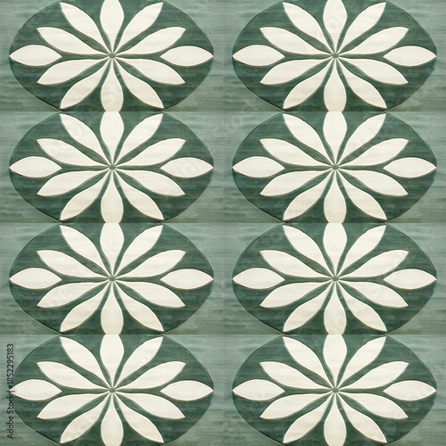 Seamless decorative tile pattern in vintage style