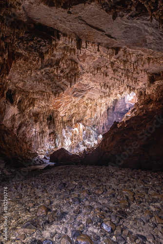 caverna na cidade de São Domingos, Estado de Goiás, região de Terra Ronca, Brasil