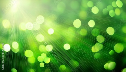 Abstract Green Bokeh Background