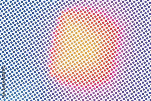 Multicolor dotted background, colorful vector texture with circles. Glitter abstract illustration with blurred drops of rain. Pattern for ads, web page, wallpaper, poster, banner. Copy space.