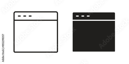 Web page icons for apps and print media. Editable stroke and flat icons
