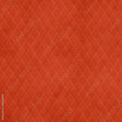 Deep red textured diamond grid background with vintage fabric feel. Seamless-style backdrop for classic, rustic and autumn designs.