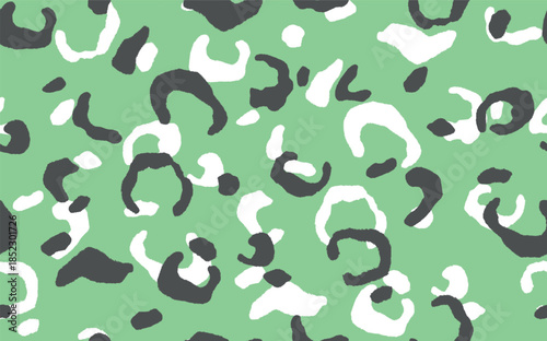 Abstract modern leopard seamless pattern. Animals trendy background. Color decorative vector stock illustration for print, card, postcard, fabric, textile. Modern ornament of stylized skin.