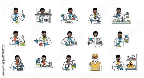 Scientists Conducting Various Laboratory Experiments.