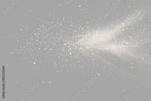 Floating White Dust Particles and Smoke Vapor Overlay, High-quality floating white dust particles and subtle smoke vapor effect, perfect for creating atmospheric depth in designs.