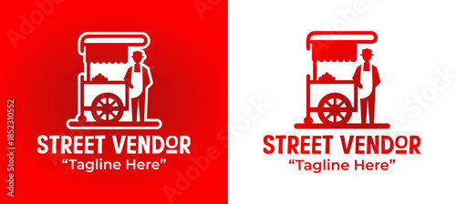 Street Vendor Logo Minimal Urban Food Identity