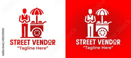 Street Vendor Logo Clean Modern Food Brand