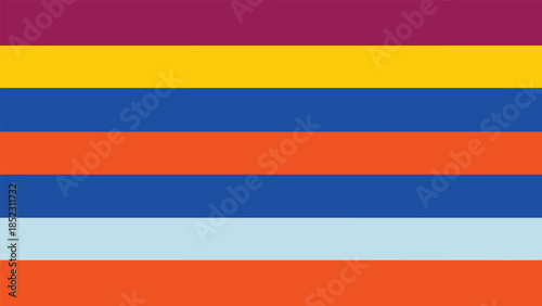 Flat seamless seamless wide stripe pattern, bold color blocks, modern vector vector illustration