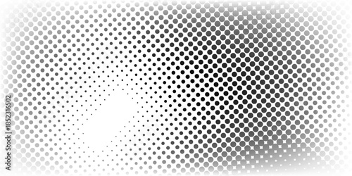 Dots modern abstract background black and white. vector