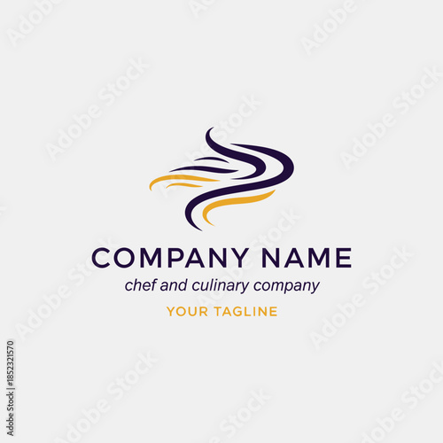 elegant culinary logo featuring  utensils for restaurant branding.