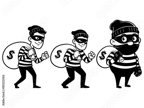 Cartoon Robber Vector