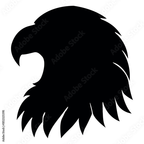 eagle head logo vector silhouette