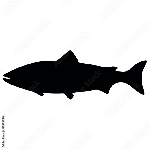 fish icon vector silhouette