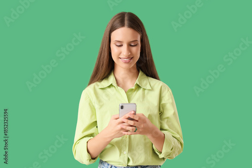 Beautiful young woman with ...