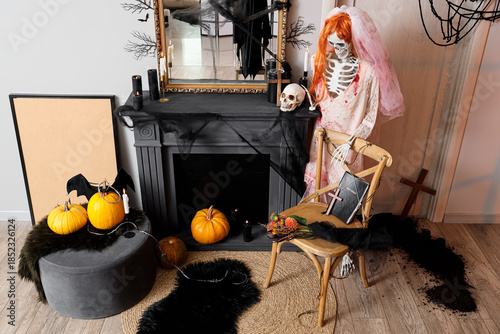 Interior of hallway decorat...