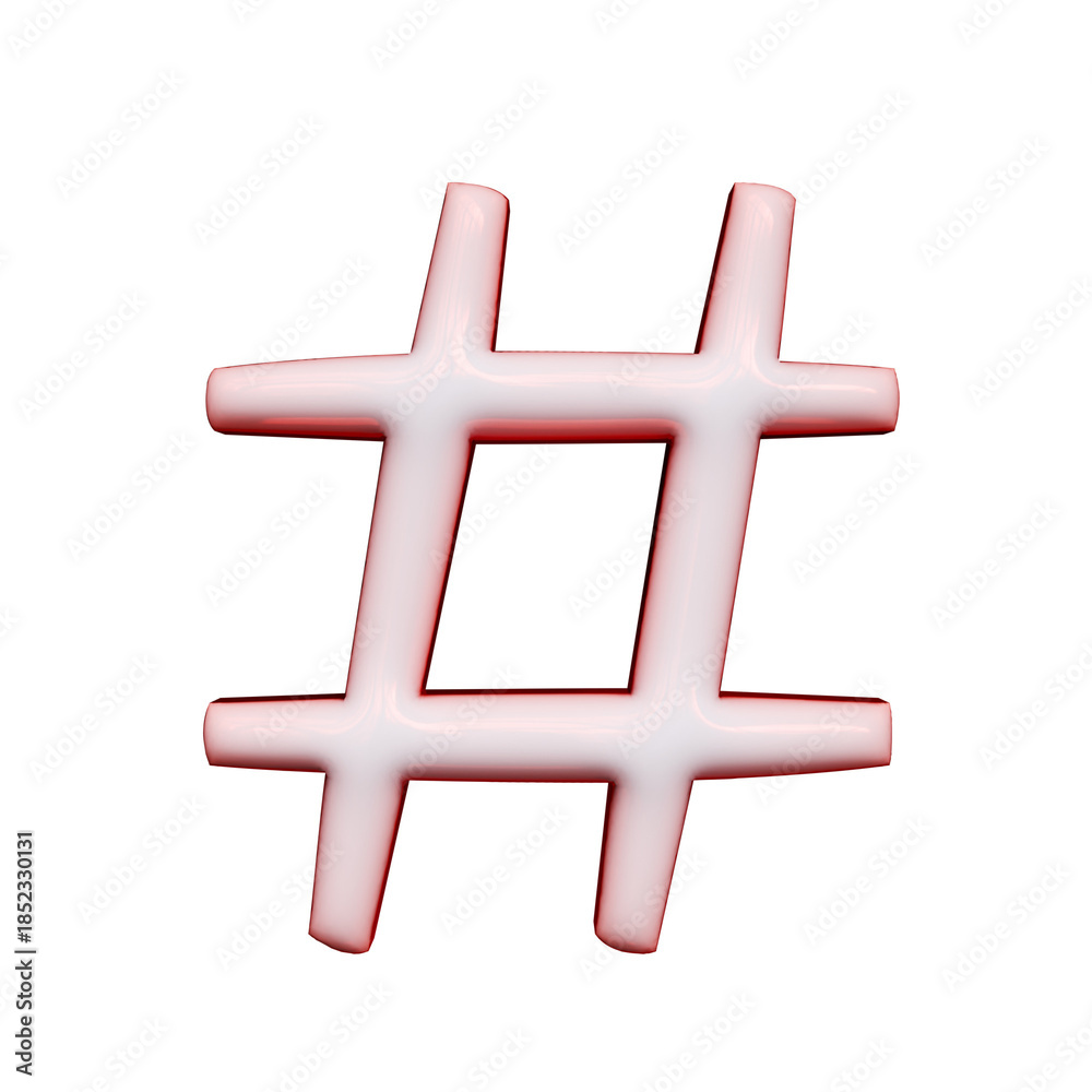 Obraz premium Alphabet, number and symbol 3D word Luminous Minty Bubble Artifact