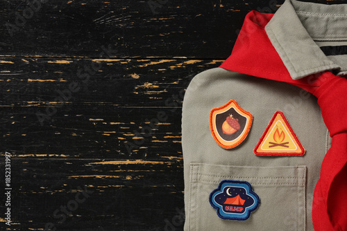 Scout's uniform with patche...