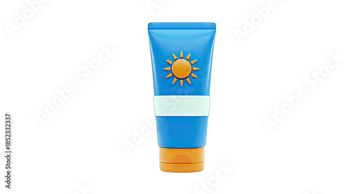Wallpaper Mural Sunscreen Tube Isolated on White Background Torontodigital.ca
