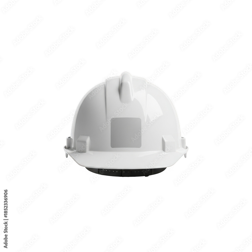 Fototapeta premium White hard hat isolated on transparent background