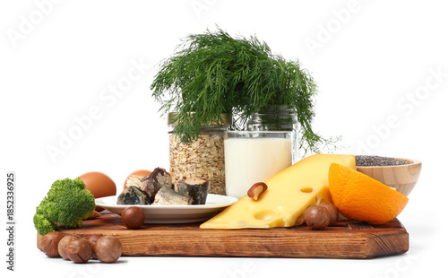 Healthy foods rich in calci...