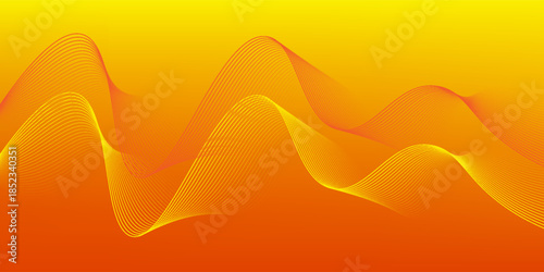 Backgroun orange and yellow Abstack Wave line vector. eps 10