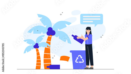 Food Safety Inspection in Restaurant Kitchen. Flat Vector Illustration