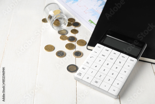 Calculator with notebook an...