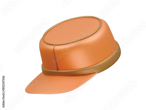 cadet cap icon 3d illustratiion render