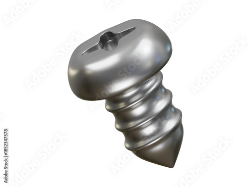 self drilling screw icon 3d illustration render