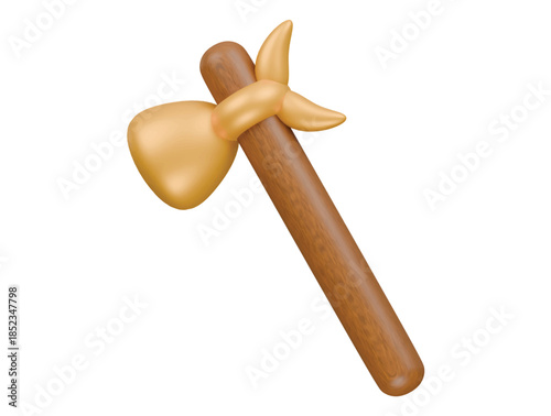 refugee icon 3d illustration render