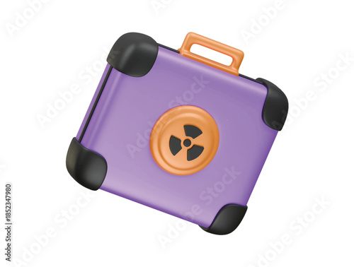 nuclear equipment icon 3d illustration render