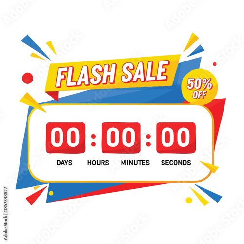 Flash Sale Countdown Timer 50% Off.