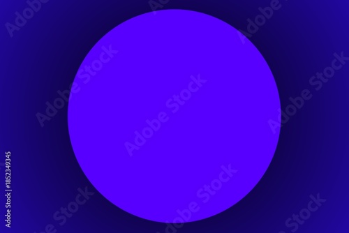 Vibrant Purple Circle on Dark Blue Gradient Background