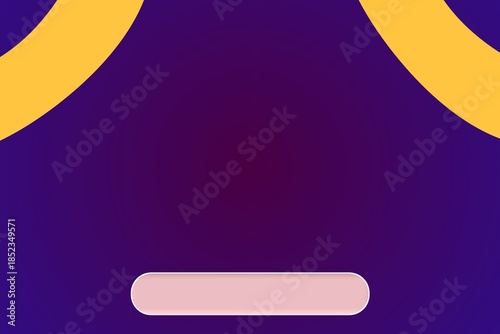 Luxury Purple Background with Soft Gold Curved Shapes
