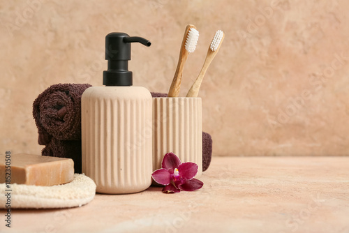 Bath accessories and flower...