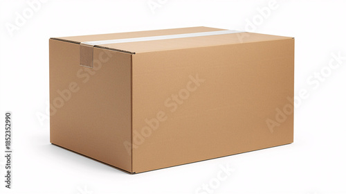 Cardboard Box: A simple cardboard box, ready for shipping or storage, evokes feelings of anticipation and the possibilities of unseen contents. 