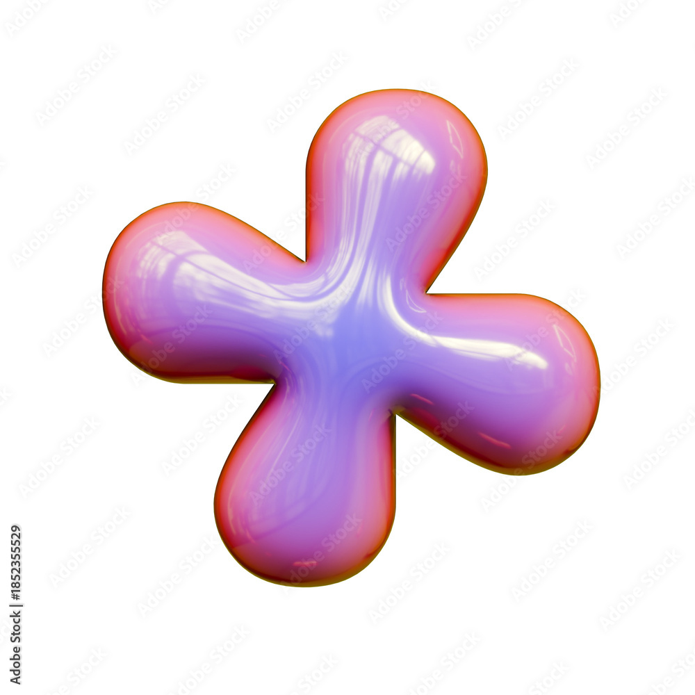 Fototapeta premium Alphabet Letter, Number And Symbol 3D Render Word Radiant Cobalt Digital Powerup Artifact