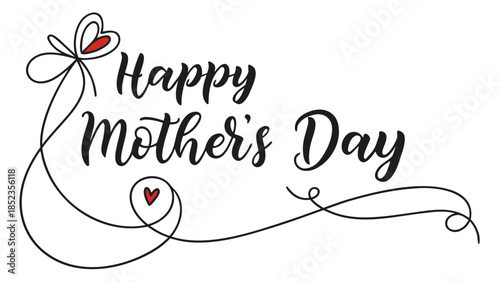 Heartfelt Happy Mother's Day greeting with elegant design